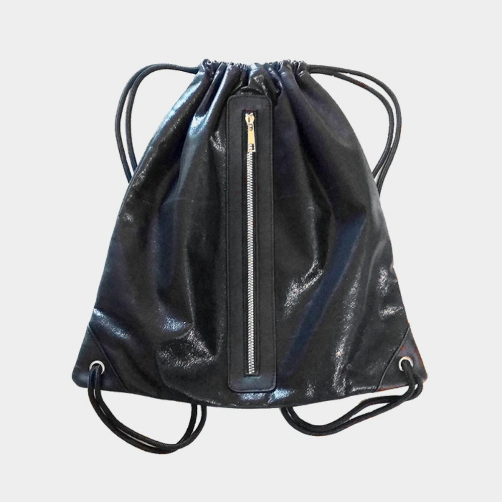 Metallic Drawstring Backpack Bag - image 1